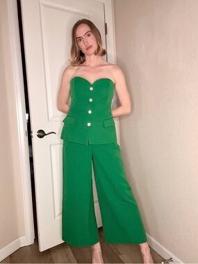 Zara strapless Suiting Top & Trousers SET